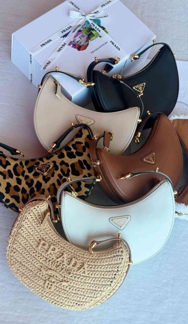 Prada half moon shoulder bag