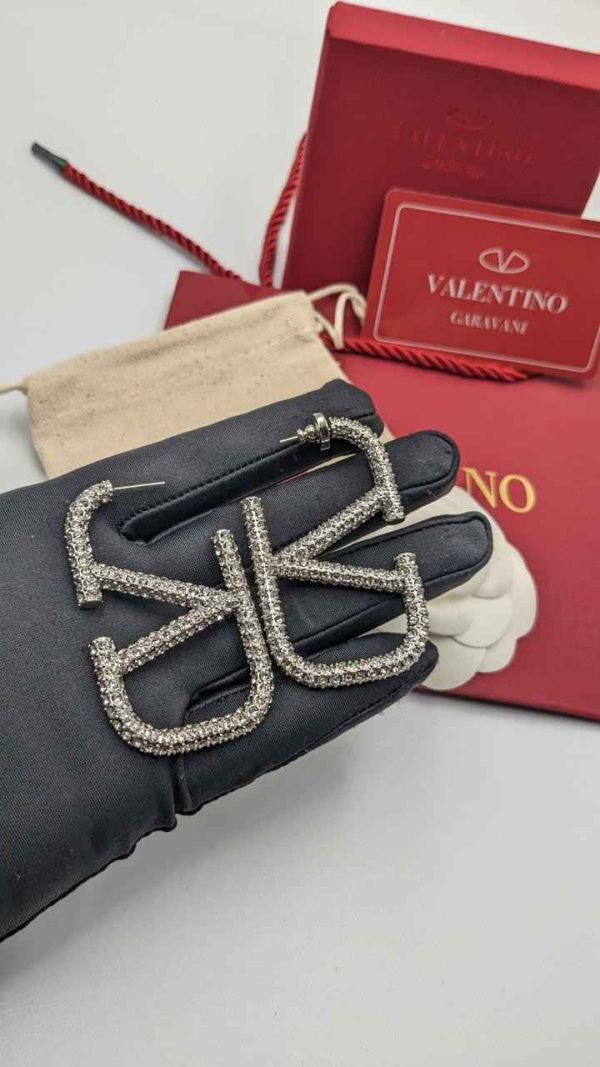 Valentino V-Logo Signature Metal Earrings In Dubai - Image 10