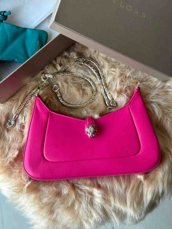 bulgari serpenti baia shoulder bag pink