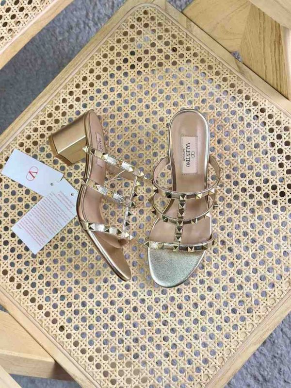valentino garavani rockstud sandals silver