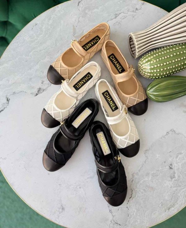 Chanel coco beach mary janes