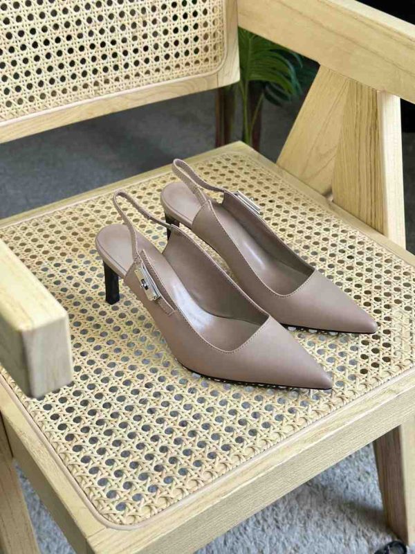 vionic adalena slingback pointed heels beige