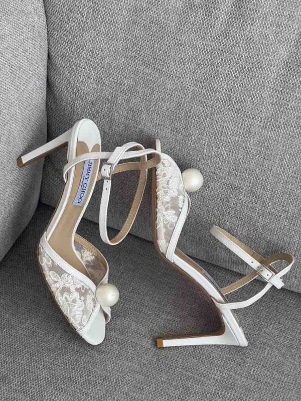 jimmy choo sacora 85 pearl heels white