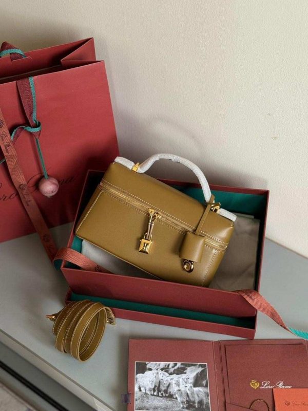Loro piana extra Bag L23 beige brown