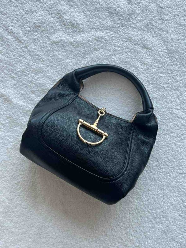 Gucci softbit medium handbag black
