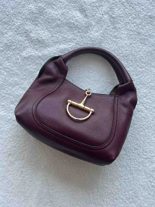 Gucci softbit medium handbag dark red