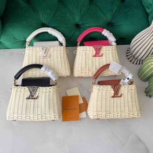 Louis vuitton woven rattan BB capucines