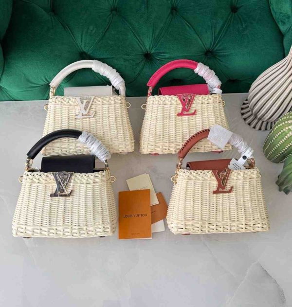 Louis vuitton woven rattan BB capucines