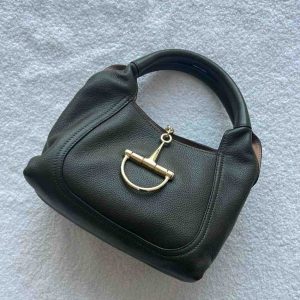 Gucci softbit medium handbag dark green