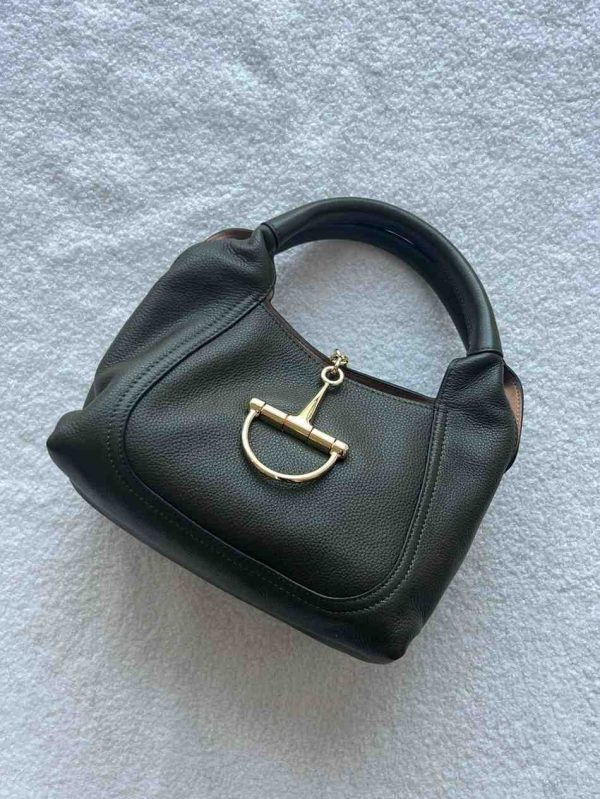 Gucci softbit medium handbag dark green