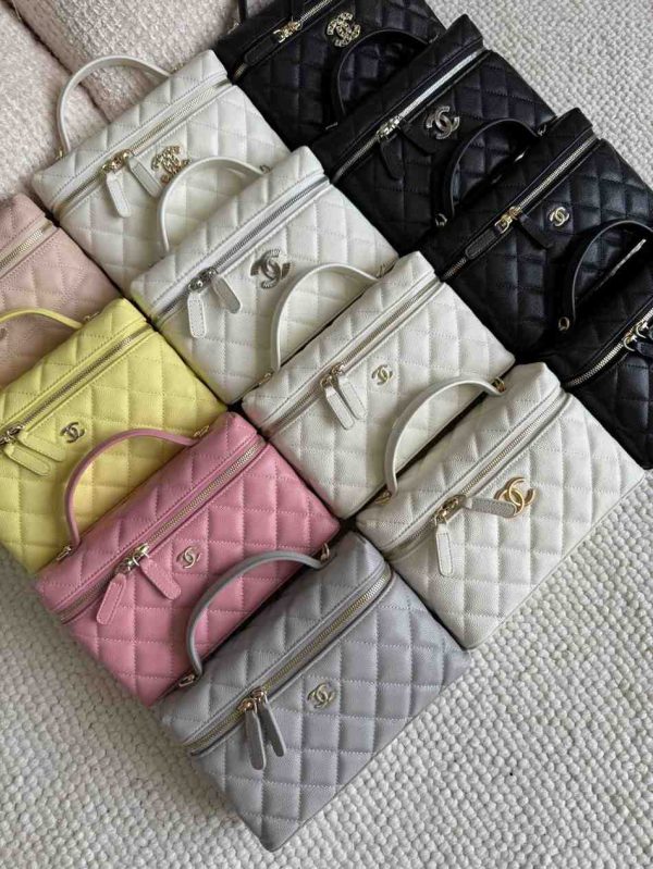 Chanel 25 top handle vanity bag small