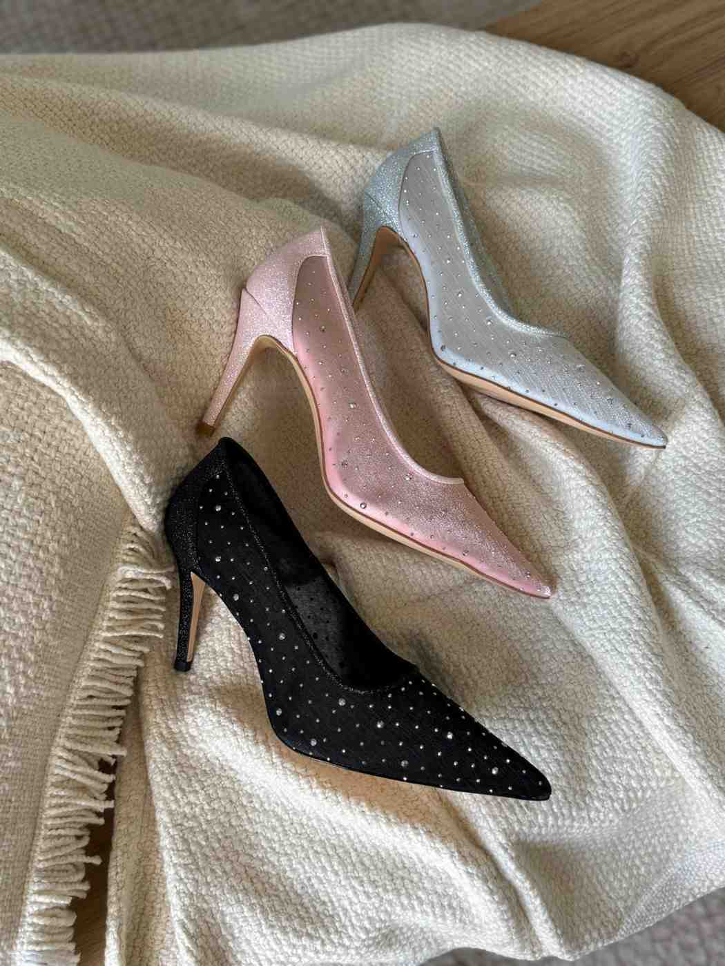 Jimmy Choo Pumps Romy Crystal Embellished Pointed Toe - Image 6