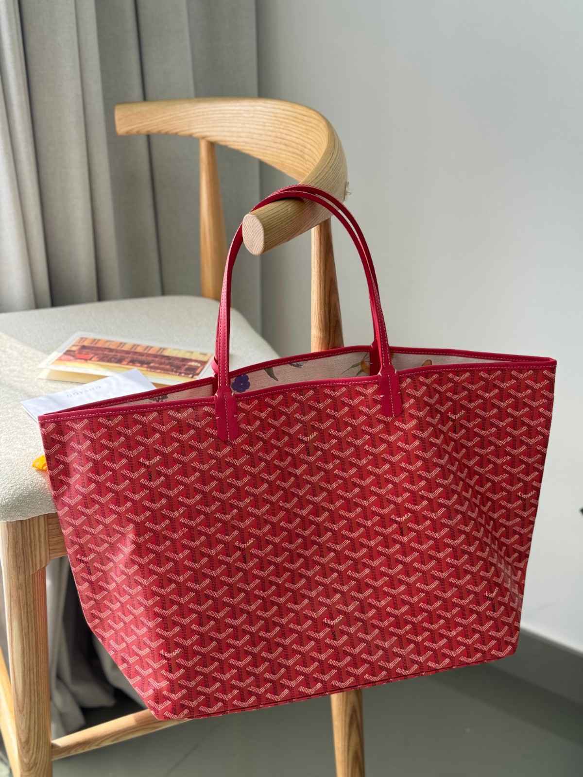 Goyard 2025 Limited Edition Goyardine Le Jardin Saint Louis GM Tote - Image 5