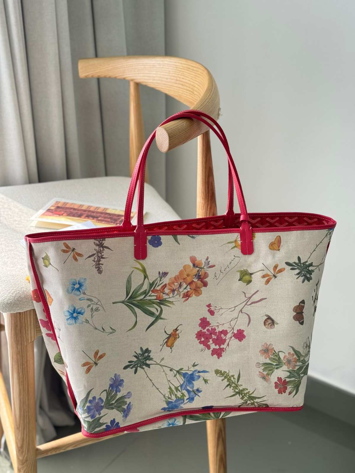 Goyard 2025 Limited Edition Goyardine Le Jardin Saint Louis GM Tote - Image 8