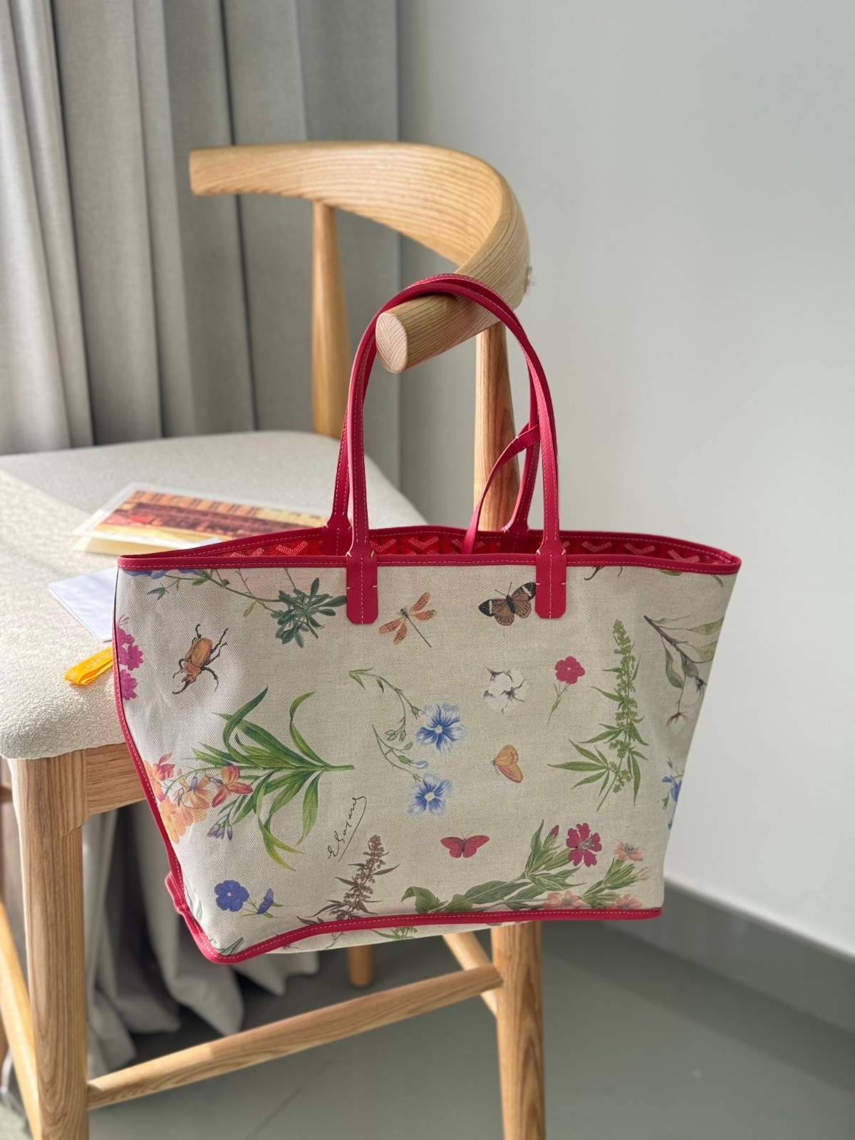 Goyard 2025 Limited Edition Goyardine Le Jardin Saint Louis GM Tote - Image 9