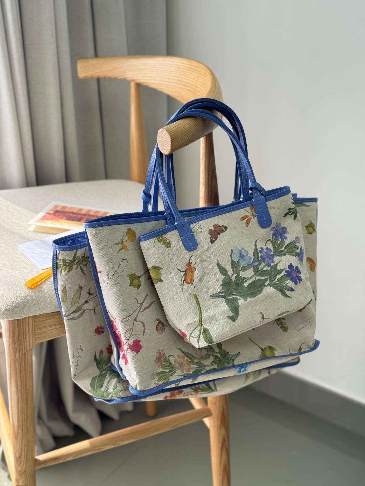 Goyard 2025 Limited Edition Goyardine Le Jardin Saint Louis GM Tote