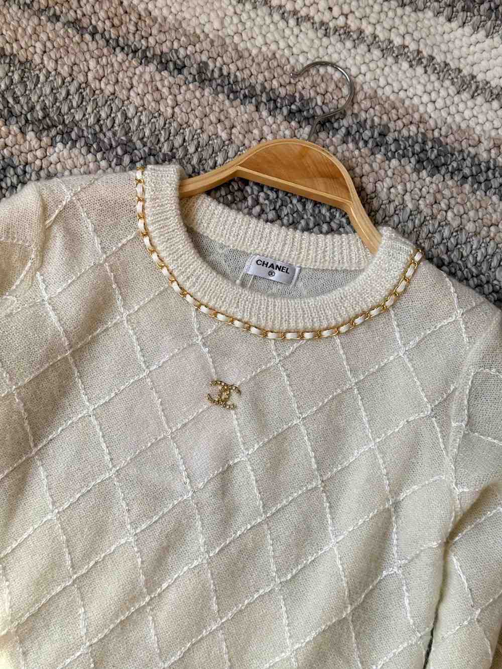 Chanel Round Neck Button Up Long Sleeve Cardigan - Image 4