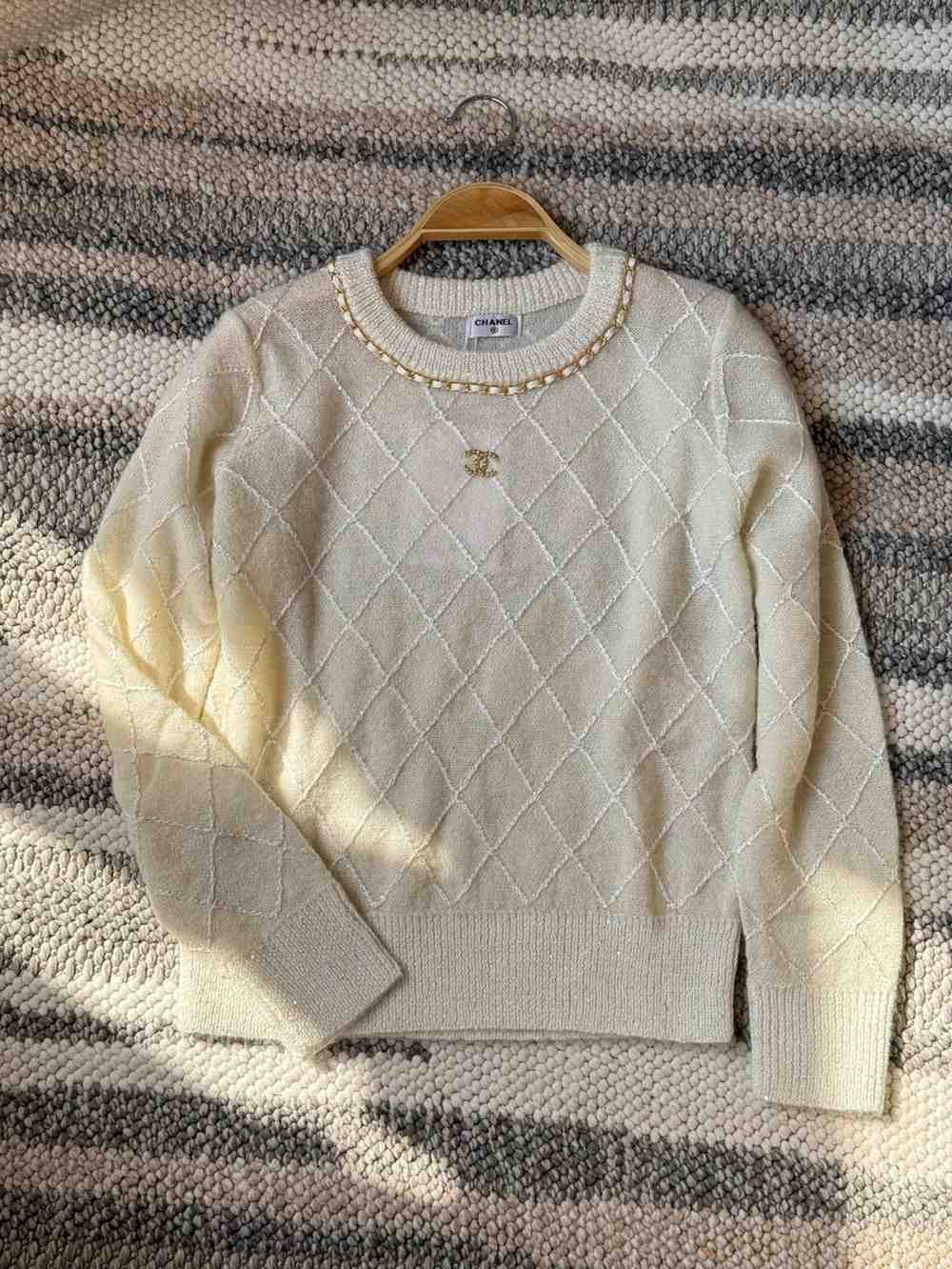 Chanel Round Neck Button Up Long Sleeve Cardigan - Image 2