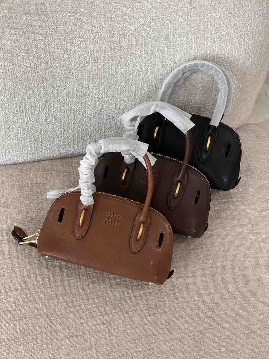 Miu miu mini aventure nappa leather bag