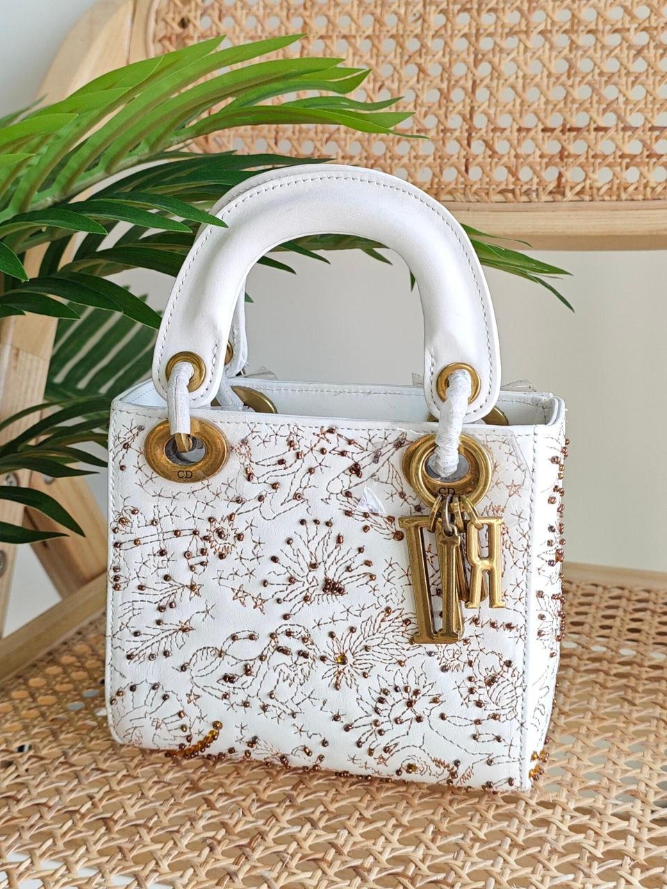 Mini Lady Dior Bag Jardin Motif Embroidered