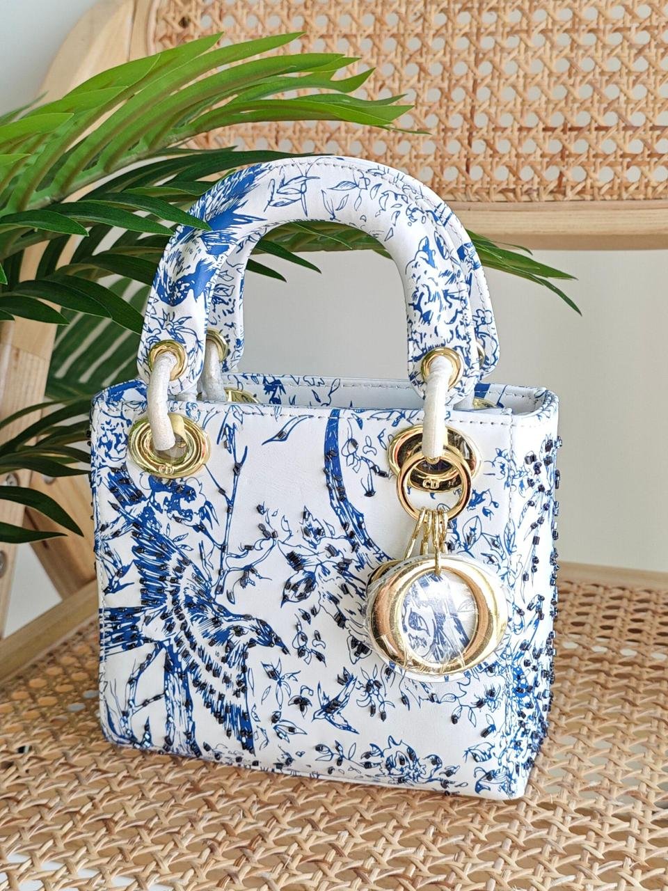 Mini Lady Dior Bag Jardin Motif Embroidered