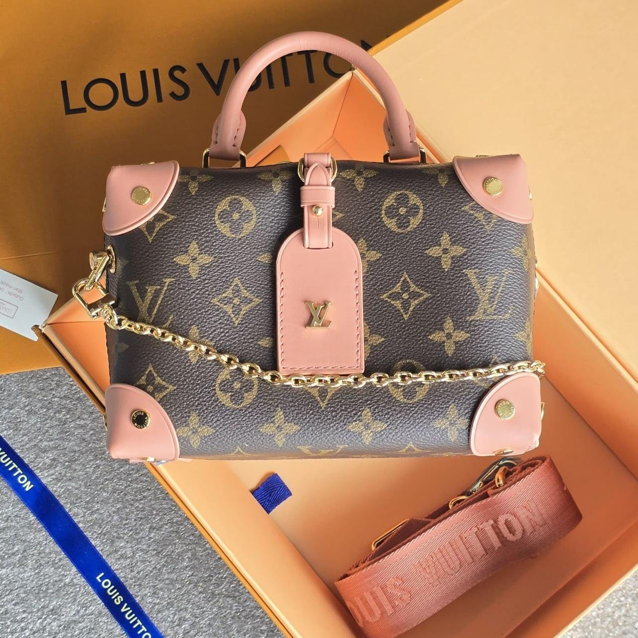 Monogram Canvas Petite Malle Souple Bag In Dubai - Image 3