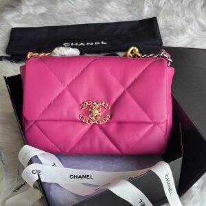 Chanel 19 Flap Bag Lambskin Pink