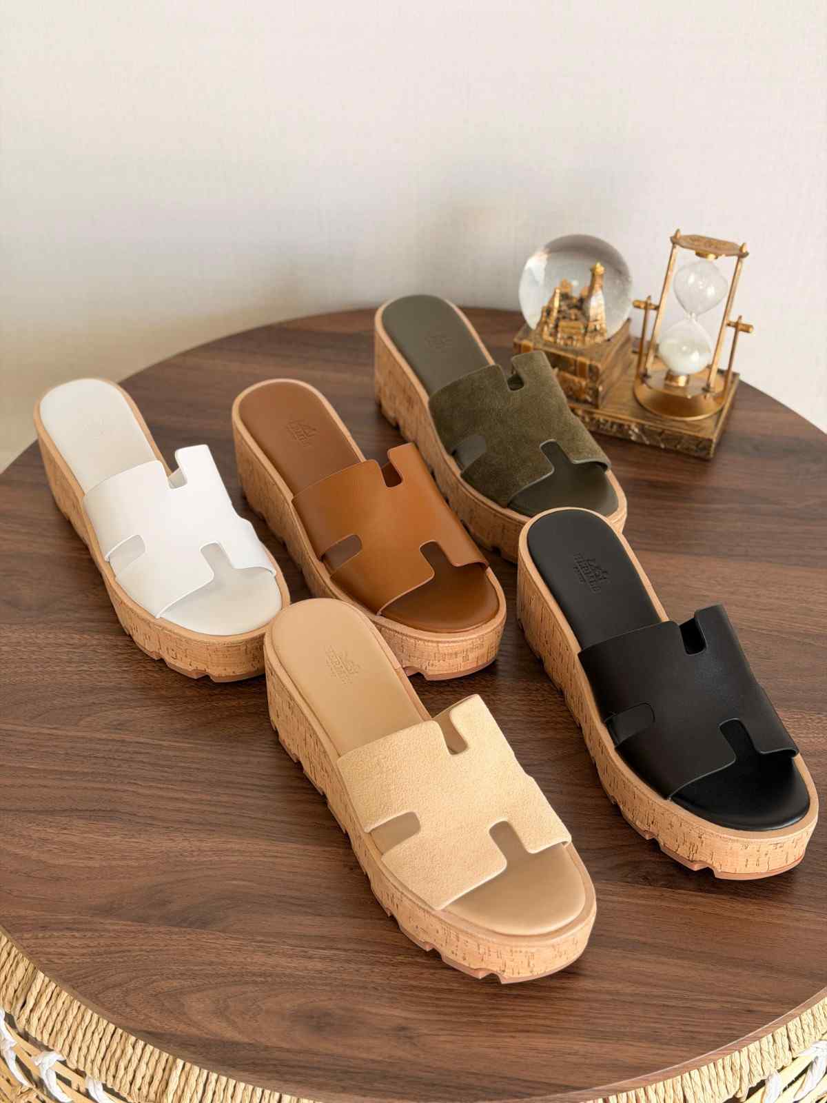 Hermès Eze 30 Sandals Calfskin Leather