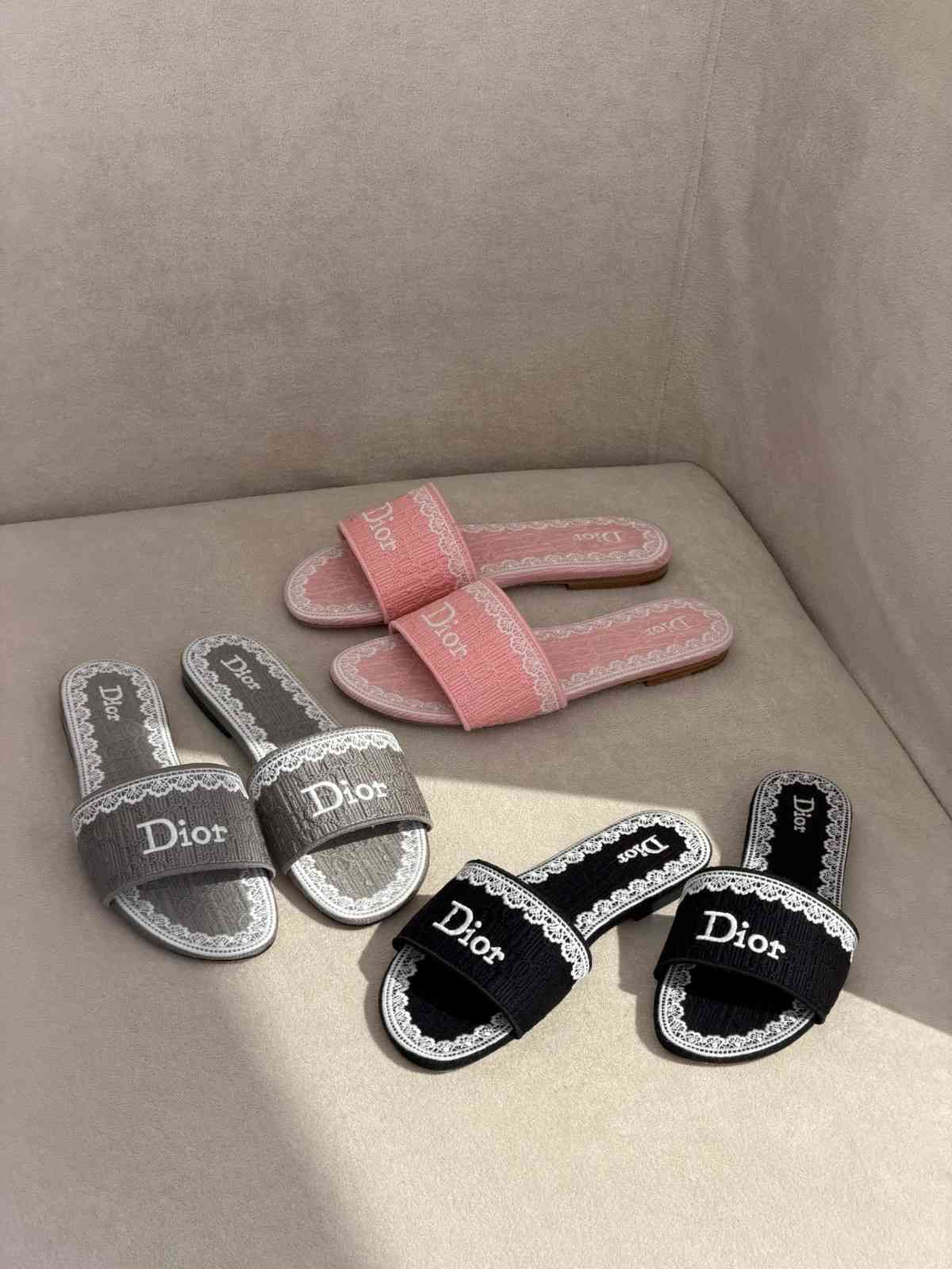 Dioramour Dior Dentelle Slipper For Women