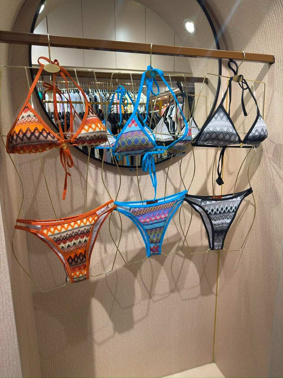 Missoni Black Zigzag Knit Bikini Set