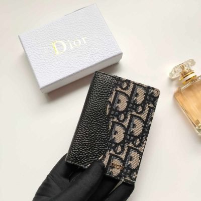 Dior saddle vertical card holder