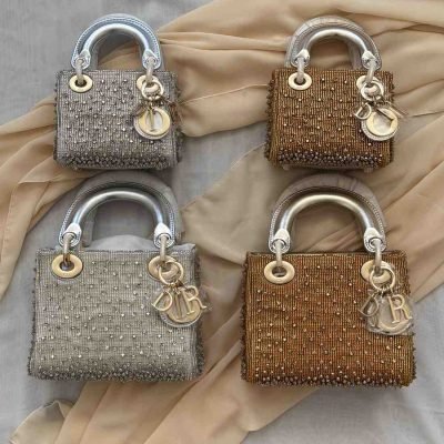 Lady Dior Crystal Embellished Bag