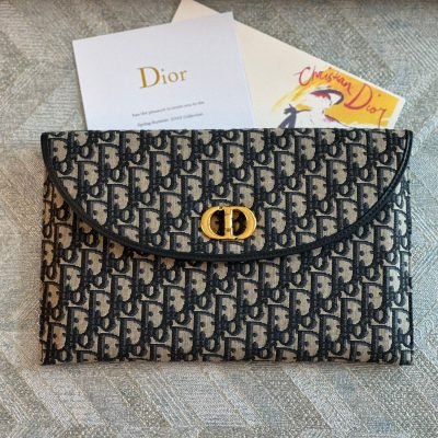 dior 30 montaigne avenue pouch blue