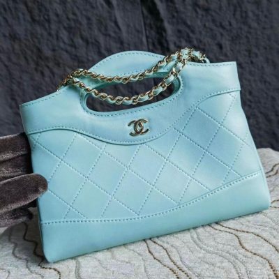 Chanel 31 Clutch bag light blue