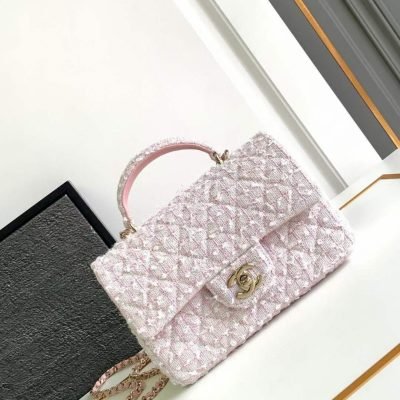 Chanel pink mini flap bag