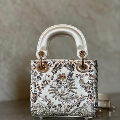 Lady Dior Embroidered Sun Motif Bag