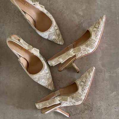 dior j'adior gold tone heels​