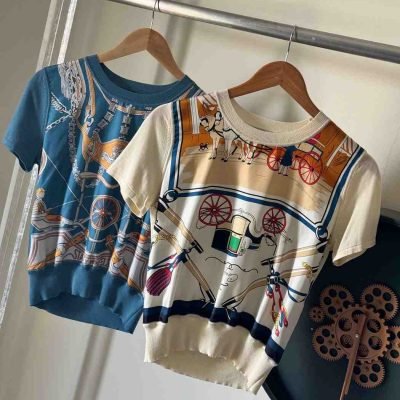 Hermes Short Sleeve Sweater For Women