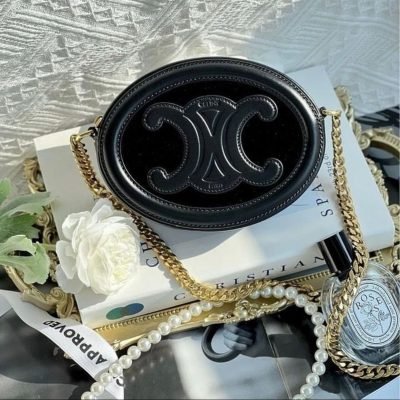 Celine Oval Crossbody bag replica Black