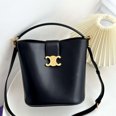 replica celine louise bucket bag black