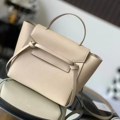 celine mini belt bag in grained calfskin beige