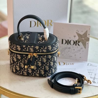 dior oblique cd signature small vanity case