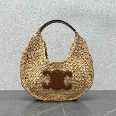 replica celine classic panier hobo bag brown