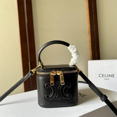 replica celine mini vanity case black