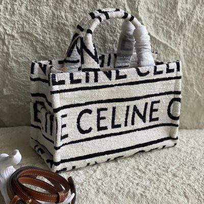 celine small cabas all over print thais in textile black celine small cabas all over print thais in textile black