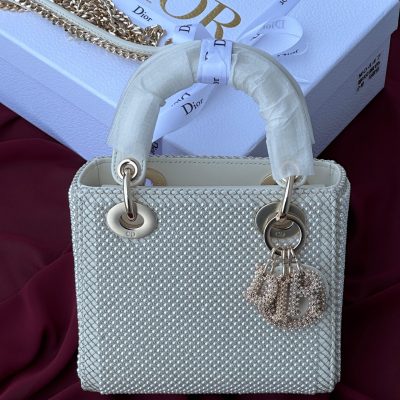 Dior Entirely White Resin Pearls bag Dior Entirely White Resin Pearls bag