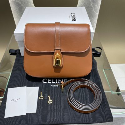 celine tabou medium shoulder bag brwon