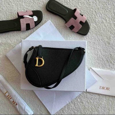 Dior Calfskin Saddle Rodeo Pouch