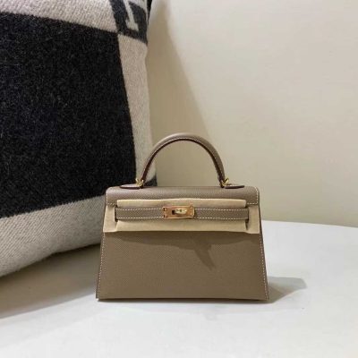 Replica Hermes Mini Kelly 20 Etoupe Colour Replica Hermes Mini Kelly 20 Etoupe Colour