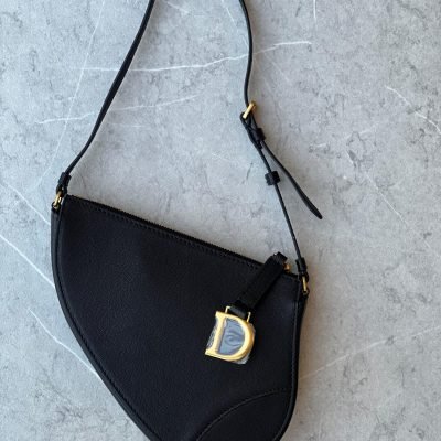 dior saddle rodeo pouch black